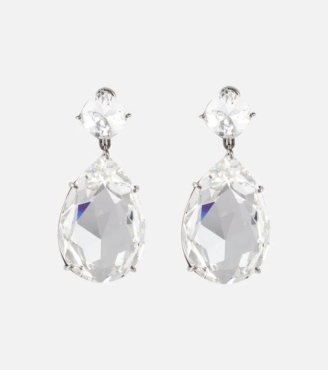 Crystal pendant earrings