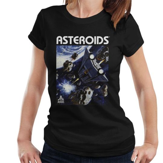 (Small) Atari Asteroids Box Art Women's T-Shirt
