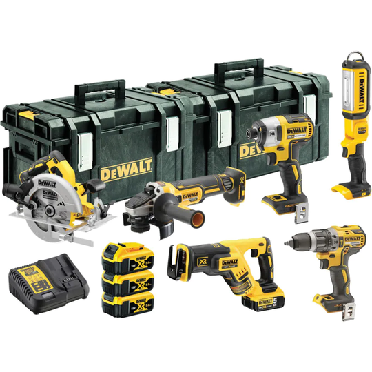 DeWalt DCK623P3-GB Combi Drill and Impact Driver XR 18V Brushless Kit Including