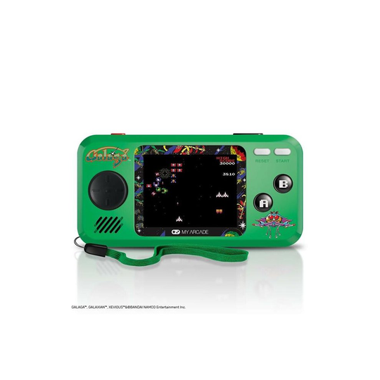 dreamGEAR DGUNL3244 My Arcade Galaga Pocket Player Video Game - Green