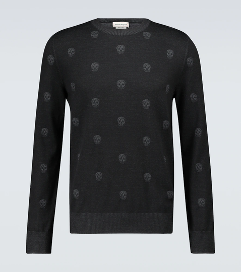 Skull knitted sweater