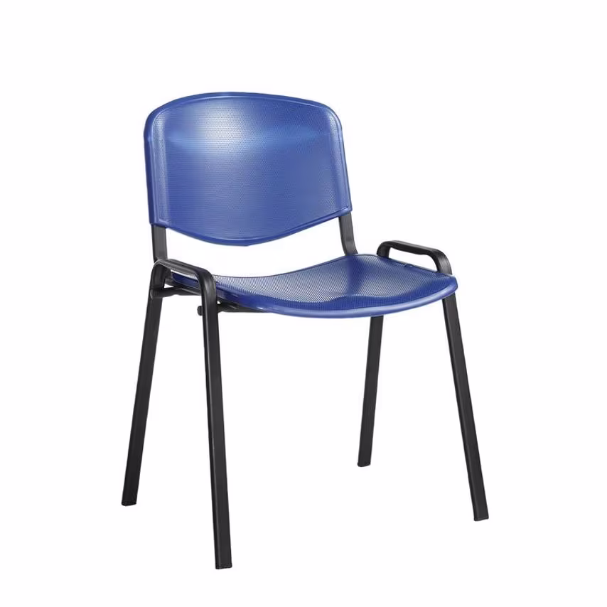 Dams Taurus Meeting Room Stackable Chair with Black Frame and Writing Tablet - T