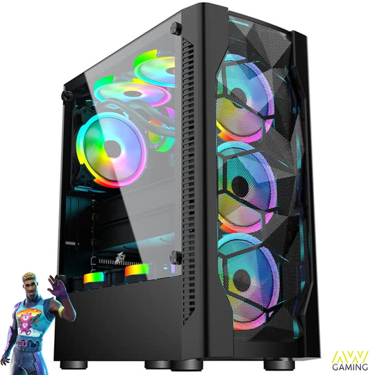 Fast Nox Gaming PC D4 RGB Case Quad Core i5 16GB (Memory) 1TB (Hard Drive)