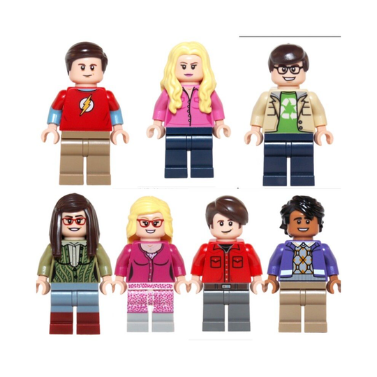Big Bang Theory 7 Mini Toy Action Figures Fit Lego Models Sets Sheldon
