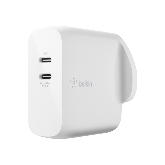 Belkin 63W Power Delivery USB-C GaN Wall Charger - White