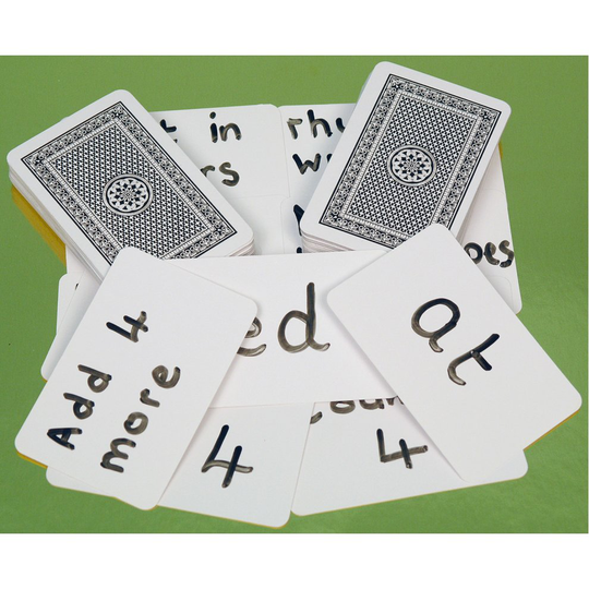 200 Blank one side playing cards 00813