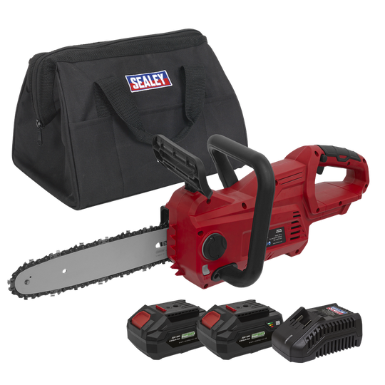 Sealey Cordless Chainsaw 25cm 20V SV20 Series Kit - 2 Batteries