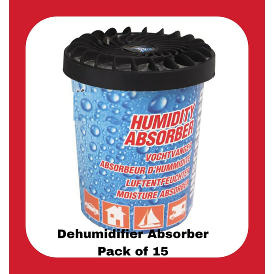 (DEHUMIDIFIER ABSORBER PACK OF 15) DEHUMIDIFIER TABLET HUMIDITY MOISTURE ABSORBER