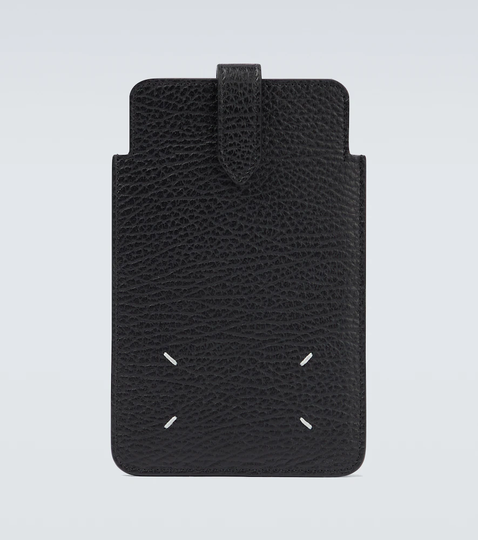 Leather phone pouch