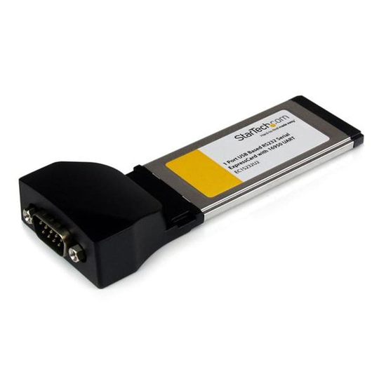 Startech 1PT ExpressCard to RS232 DB9 Serial Card