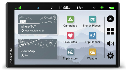 Garmin CamperVan 6.95 Inch UK, ROI, Full Europe Maps Sat Nav