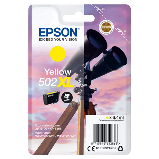 Epson Ink Low Volume Single Yellow 502XL Ink