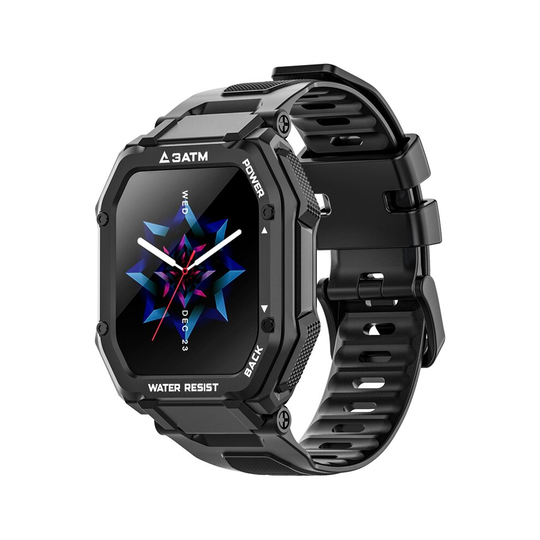 Rugged Smart Sports Watch for Huawei Samsung iPhone Heart Rate 3ATM WaterProof