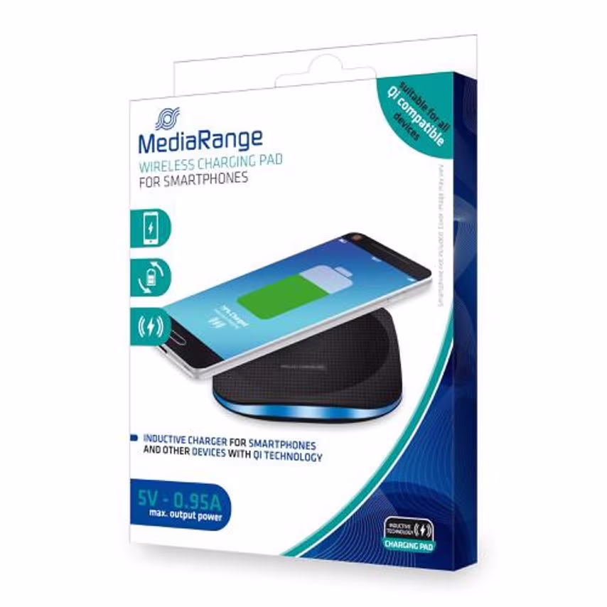 Media Range Media Range Wireless Charging Pad With 1metre Micro USB to USB Cable
