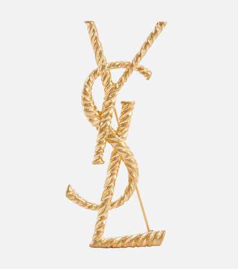Monogram brooch