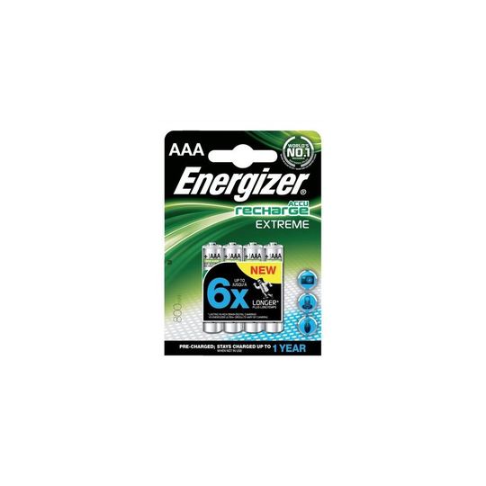 Energizer Accu Recharge Extreme Rechargeable AAA Battery (Pack of 4)