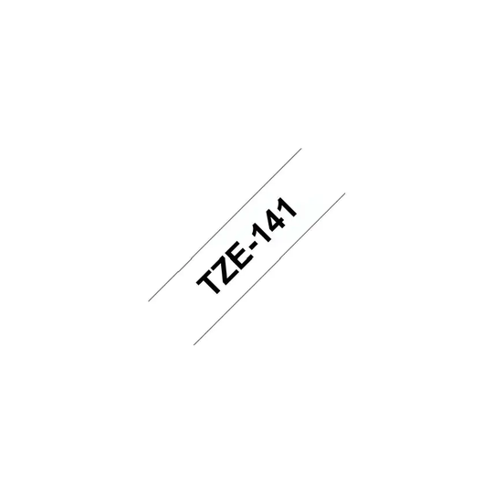 Brother TZE-141 18MM P-touch Tape Black/Clear