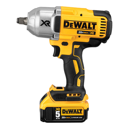 DeWalt DCF899HP2 18v XR Brushless 1/2" Impact Wrench, 2x 5.0Ah Batteries, Charge