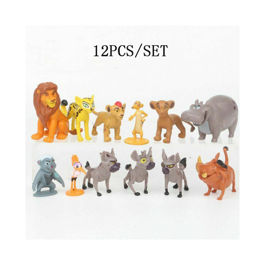 12PCS The Lion King Lion Guard Action Figure Playset Simba Kion Timon