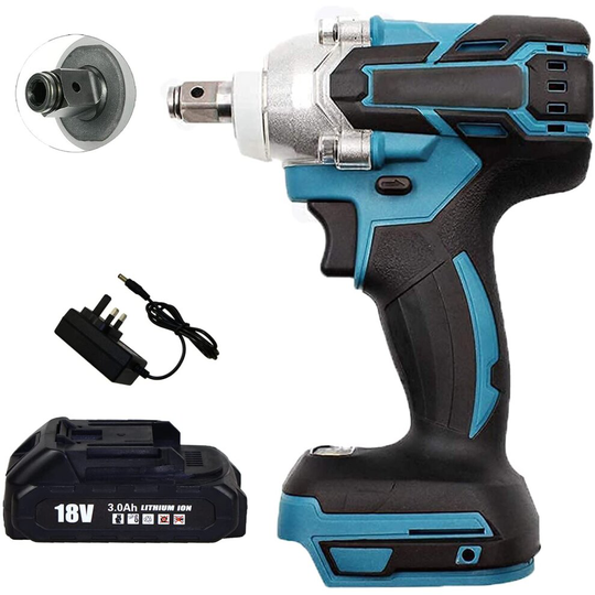 Impact Wrench Driver 420NM+Battery+Charger-Makita Battery Compatible