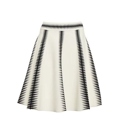 Jacquard miniskirt