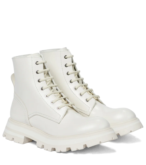 Wander leather combat boots
