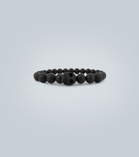 Skull beaded resin bracelet