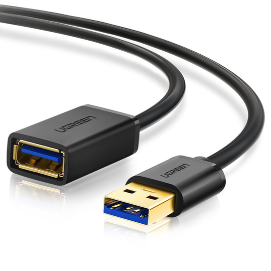 UGREEN 10373 USB Extension Lead Extender Cable Black 2m