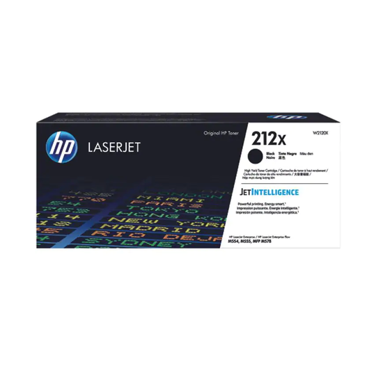 HP 212X Black Toner cartridge High Yield 13K Pages W2120X