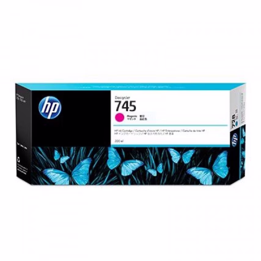 HP HP 745 Magenta Standard Capacity Ink Cartridge 300ml - F9K01A