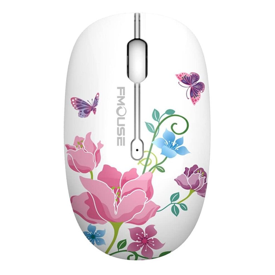 (Butterfly) Ladies Girls 2.4GHz Wireless Mouse Silent Optical Mice With USB Receiver Dongle for PC/Laptop/Computer