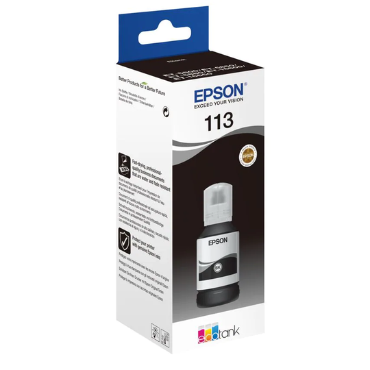 Epson Epson 113 Black EcoTank Ink Bottle 127ml - C13T06B140