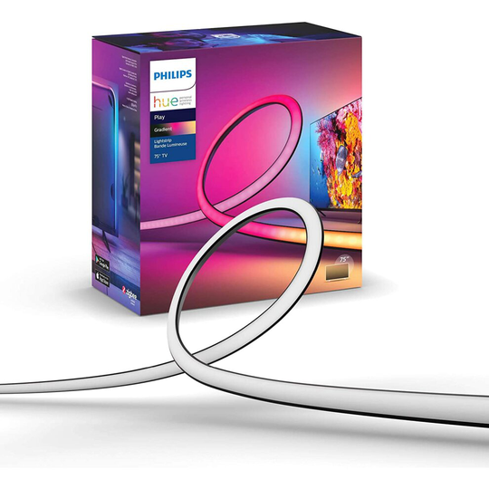 Philips Hue Play Gradient Lightstrip Smart LED Strip, 20W, White Light and Colors, 65 Inches