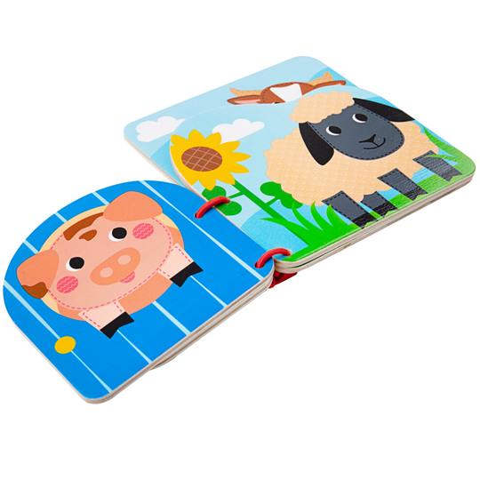 Bigjigs Toys Wooden Farm Animal Story Picture Book