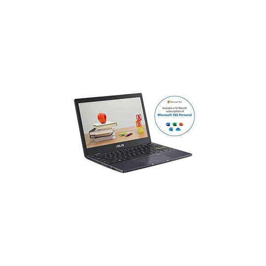 ASUS E210MA 11.6 Inch HD Laptop with Microsoft Office 365 (Intel Celeron N4020, 4 GB RAM, 64 GB eMMC, Windows 10 S Home), Includes LED NumberPad