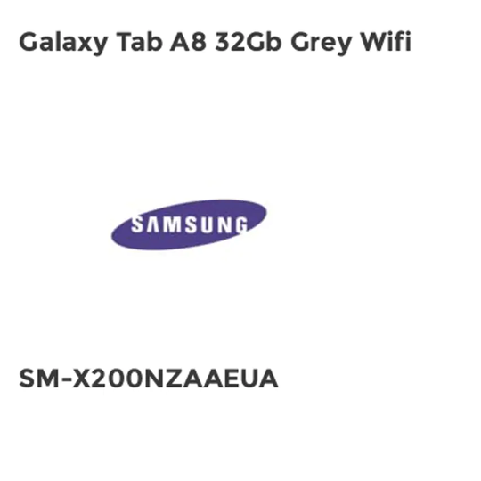 Samsung Galaxy Tab A8 32Gb Grey Wifi
