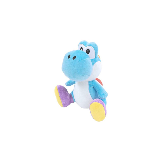 Little Buddy 1219 Super Mario All Star Collection Light Blue Yoshi Plush, 7"