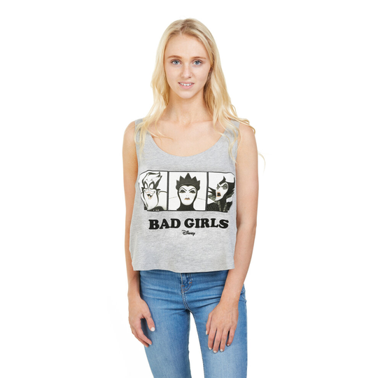 (MED) Disney Ladies - 3 Bad Girls - Vest - Grey