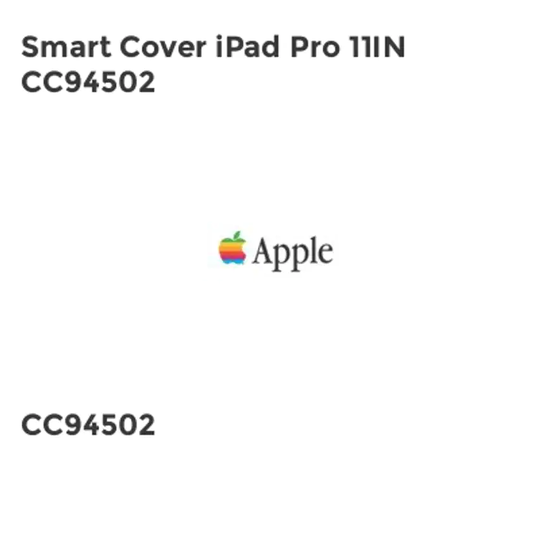 Apple Smart Cover iPad Pro 11in CC94502- you get 2