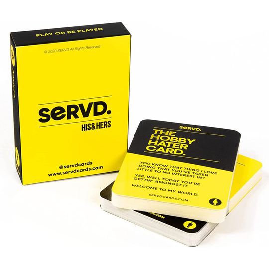 SERVD His & Hers The Hilarious Real-Life Couples Card Game For Adults