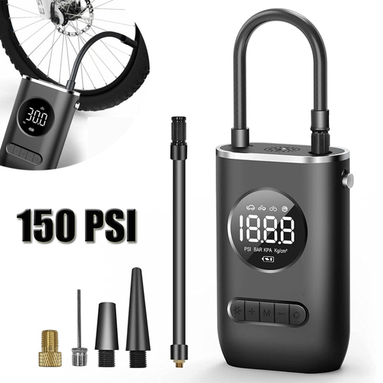 150PSI Cordless Digital Air Compressor Pump Car Bike Tire Inflator