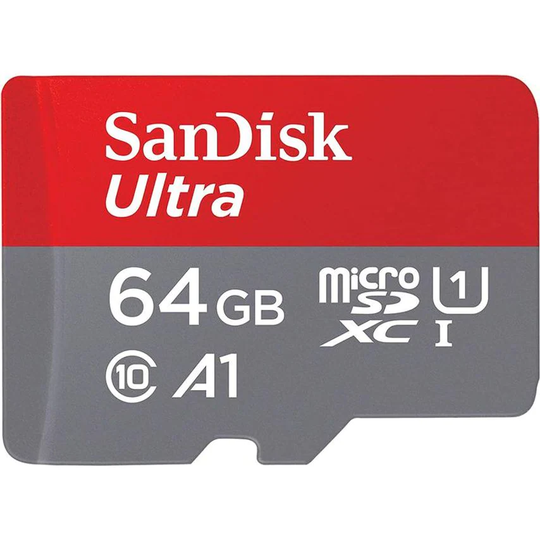 Sandisk 64GB Ultra A1 120MBs MicroSDXC and AD