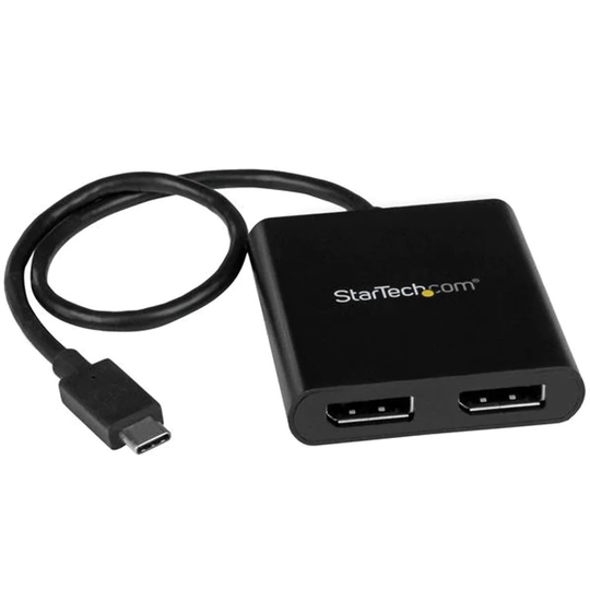 Startech MST Hub USB C to 2 Port DisplayPort- you get 3