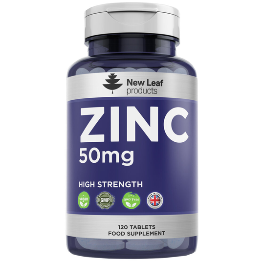 Zinc 50mg Highest Strength Zinc Tablets 4-Month 120 Supply