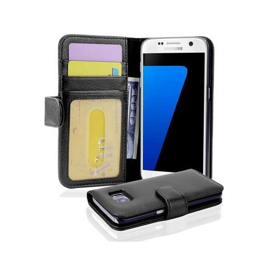 (MIDNIGHT BLACK) Cadorabo Case for Samsung Galaxy S7 case cover