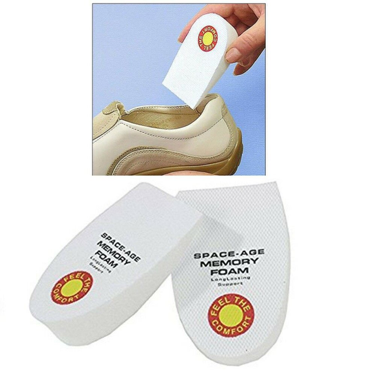MEMORY FOAM HEEL CUSHION ORTHOPAEDIC FOOT SUPPORT FEET SHOE INSOLE