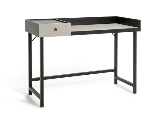 Habitat Margot 1 Drawer Desk - Black & Grey