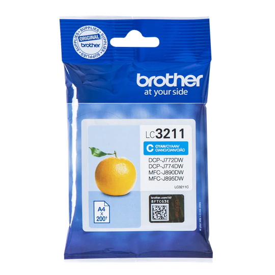 Brother Brother Cyan Ink Cartridge 12ml - LC3211C