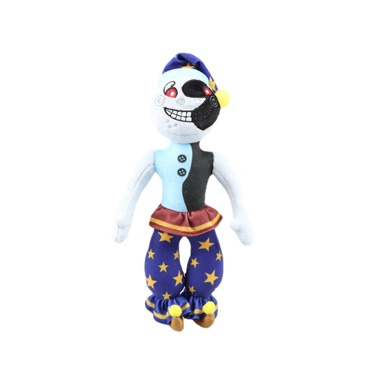 (Moondrop 32CM) FNAF Game Boss Clown Sundrop Moondrop Plush Doll Toy Gift