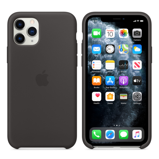Apple Silicone Case Cover for iPhone 11 Pro - Black
